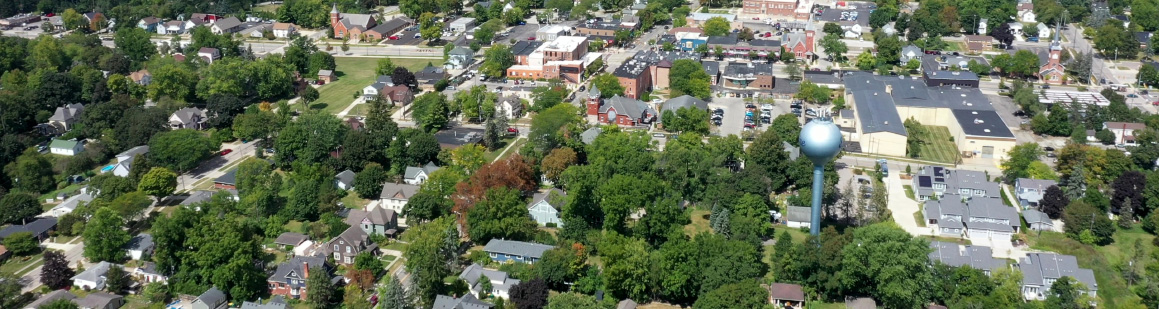 Aerial photo of Saline, Michigan