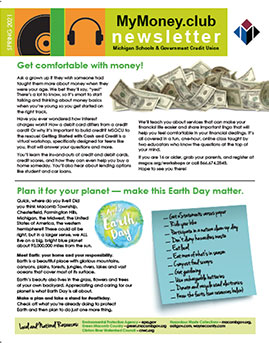 MyMoney.Club Teen Newsletter