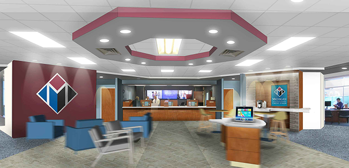 Hall Road Branch Lobby